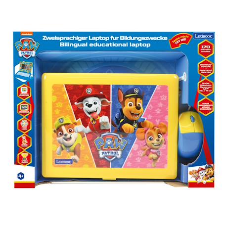Ordinateur portable éducatif bilingue la pat patrouille (en/de) Jaune 3 - vertbaudet enfant 