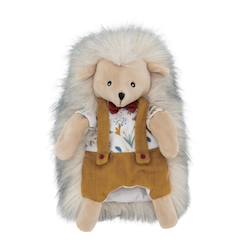 Jouet-Jeux d'imagination-Figurines, mini mondes, héros et animaux-Doudou marionnette lucien l'hérisson