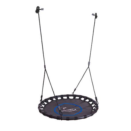 Balançoire nid 90 cm Noir et bleu 1 - vertbaudet enfant 
