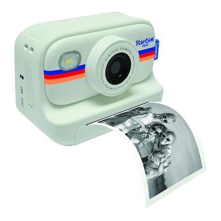 Starcam® print, appareil photo à impression instantanée avec capteur de 1,3 mm, carte sd et kit de personnalisation des photos Blanc 2 - vertbaudet enfant 