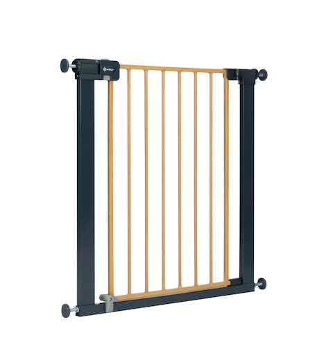 Barrière de sécurité easy close securetech métal Effet bois 1 - vertbaudet enfant 