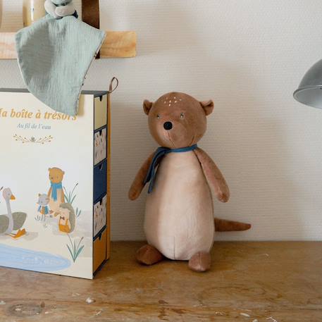 Peluche lou la loutre 30 cm Marron clair 3 - vertbaudet enfant 