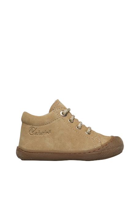 Chaussures en suède cocoon Beige-platin-+Bleu clair-+Marron foncé- 1 - vertbaudet enfant 