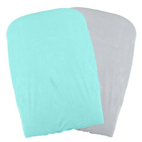 Lot de 2 housses de matelas à langer Orange+Turquoise 4 - vertbaudet enfant 