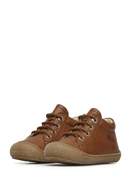 Chaussures en cuir cocoon Bordeaux-+Marron-+Marron foncé-+Vert foncé-+Violet- 10 - vertbaudet enfant 