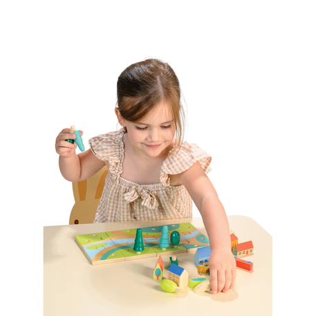 Puzzle petit ville dès 3 ans Multicolor 3 - vertbaudet enfant 