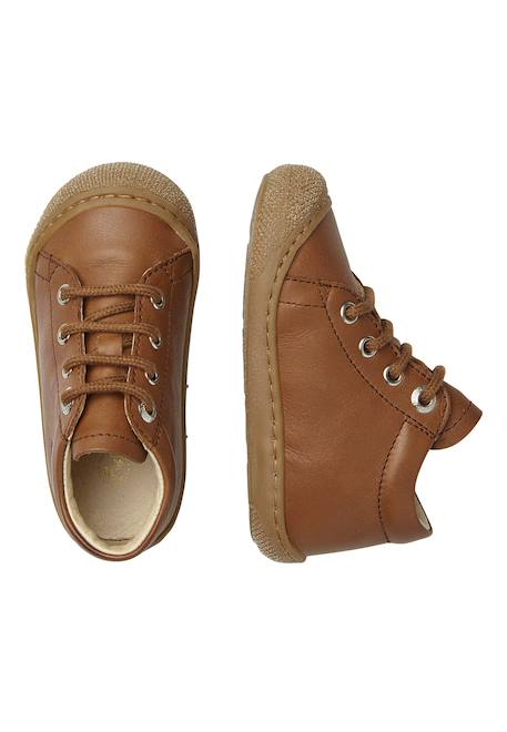 Chaussures en cuir cocoon Bordeaux-+Marron-+Marron foncé-+Vert foncé-+Violet- 9 - vertbaudet enfant 