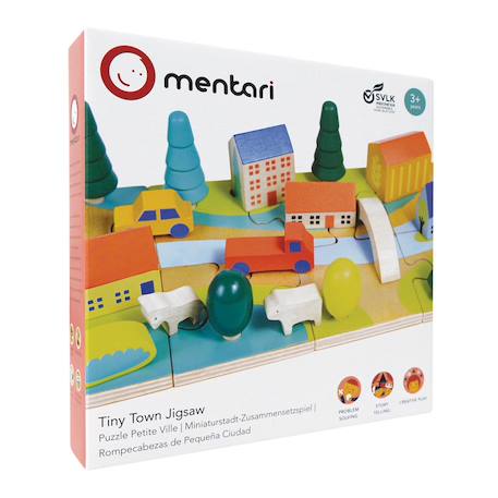 Puzzle petit ville dès 3 ans Multicolor 1 - vertbaudet enfant 