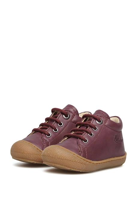 Chaussures en cuir cocoon Bordeaux-+Marron-+Marron foncé-+Vert foncé-+Violet- 25 - vertbaudet enfant 