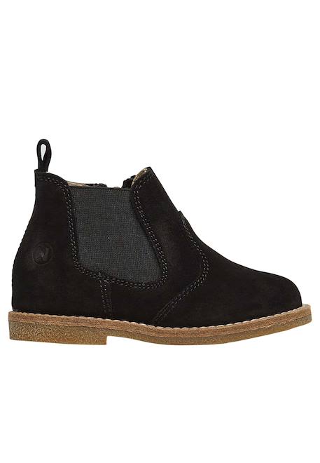 Chelsea boots en suède avec fermeture éclair arthur Noir- 1 - vertbaudet enfant 