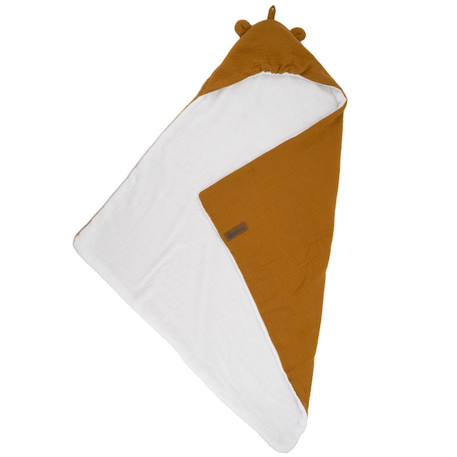 Cape de bain en gaze de coton avec oreilles d'ourson Brown 2 - vertbaudet enfant 