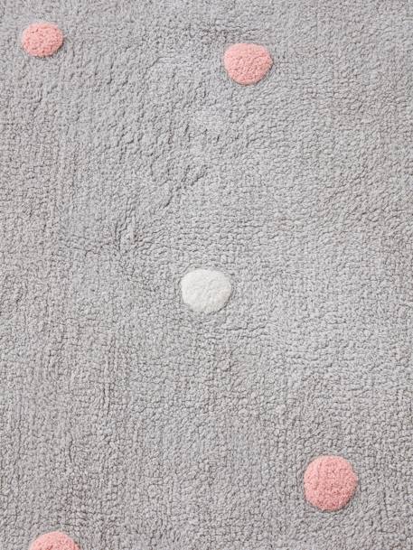 Tapis rectangle XL à pois gris imprimé 3 - vertbaudet enfant 