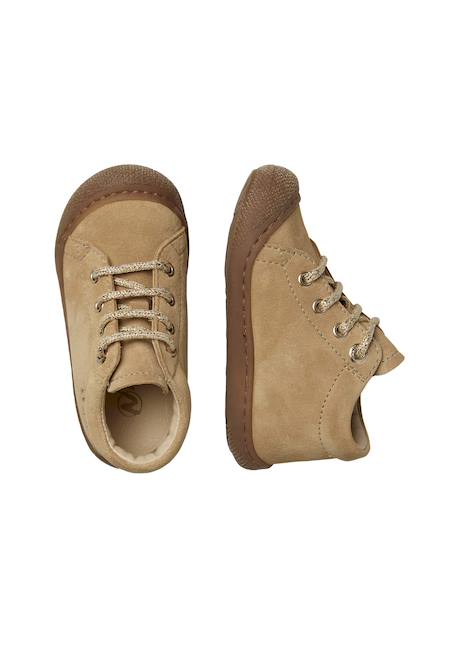 Chaussures en suède cocoon Beige-platin-+Bleu clair-+Marron foncé- 4 - vertbaudet enfant 