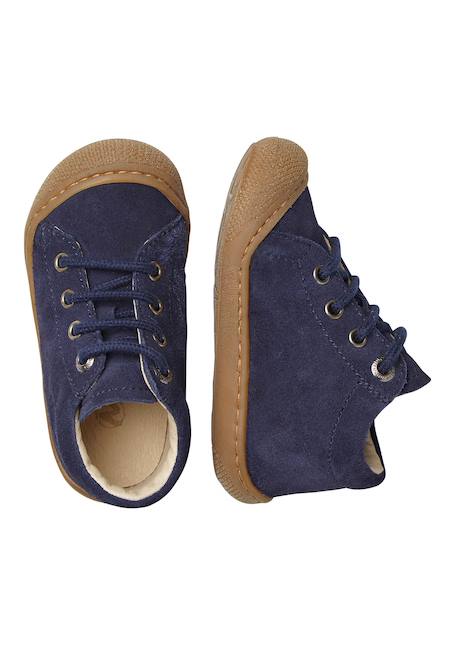 Chaussures en suède cocoon Beige-platin-+Bleu clair-+Marron foncé- 9 - vertbaudet enfant 
