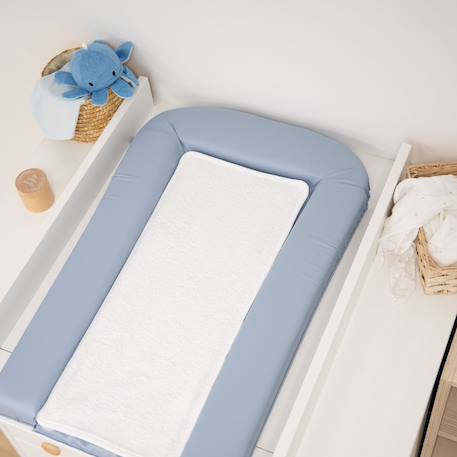Matelas à langer avec 2 éponges amovibles Bleu+Gris clair+Lilas+Sauge 2 - vertbaudet enfant 