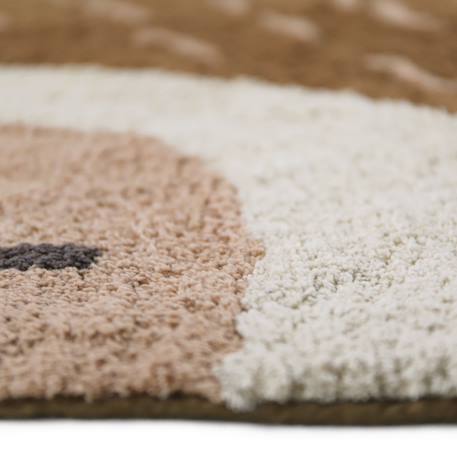 Tapis chambre bébé coton lavable petit renard marlo Multicolore 5 - vertbaudet enfant 