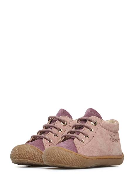 Chaussures en suède cocoon Rose antique-+Rose-fuchsia- 10 - vertbaudet enfant 