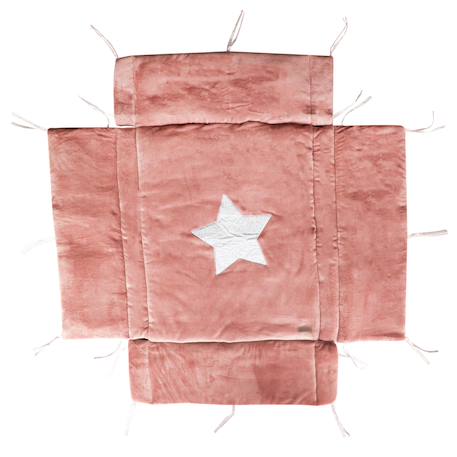 Tapis tour pour parc Bleu+Gris galet+Terracotta 5 - vertbaudet enfant 