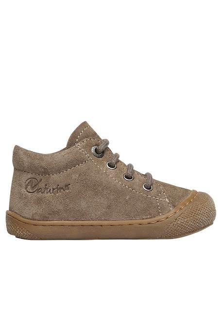 Chaussures premiers pas en suède cocoon Beige-platin-+Bleu clair-+Marron foncé- 10 - vertbaudet enfant 