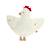 Doudou plat poule love Beige 1 - vertbaudet enfant 