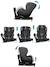 Siège auto dos route pivotant r129 i-size 61-105 cm softness® gaïa access Quartz 4 - vertbaudet enfant 