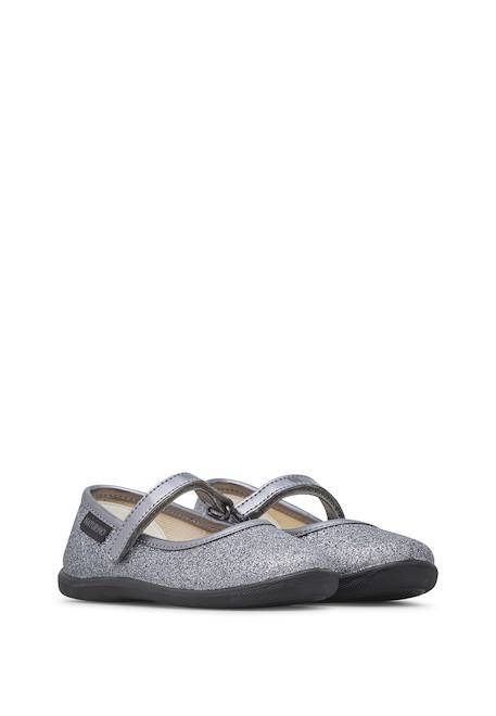 Ballerines en tissu pailleté pavia 2 Argent-+Platine-+Rouge- 2 - vertbaudet enfant 