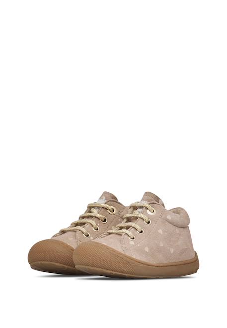 Chaussures en suède cocoon Gris tourterelle-+Rose poudré- 5 - vertbaudet enfant 