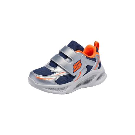 Baskets basses  à scratch Argent orange 3 - vertbaudet enfant 