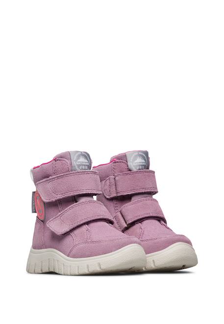 Bottes en suède et tissu technique geminae 3 vl wp. Prune 2 - vertbaudet enfant 