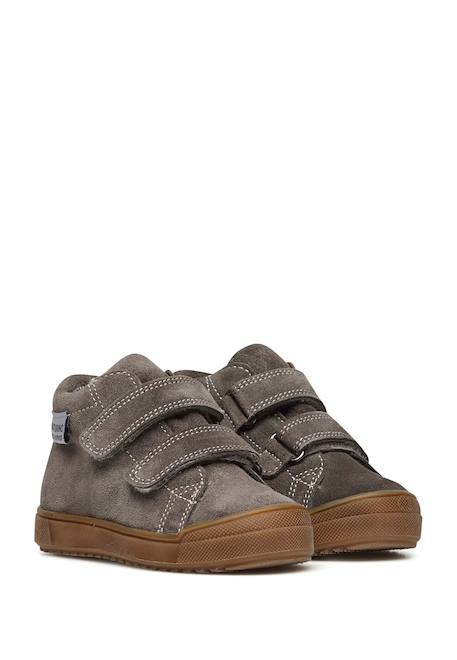Basket en cuir new mulaz vl wp Gris-+Marine- 2 - vertbaudet enfant 