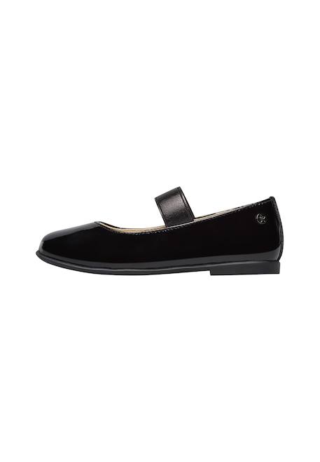 Ballerines en cuir verni valy Noir- 3 - vertbaudet enfant 
