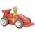 Set de 2 voitures de course en bois Bleu, rouge, jaune 3 - vertbaudet enfant 