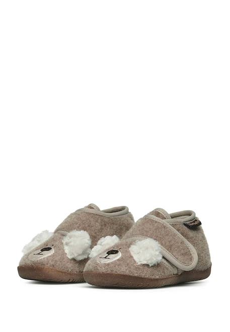 Pantoufles en tissu bidaim Beige-+Gris-+Marine- 5 - vertbaudet enfant 