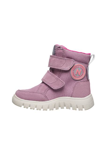 Bottes en suède et tissu technique geminae 3 vl wp. Prune 3 - vertbaudet enfant 