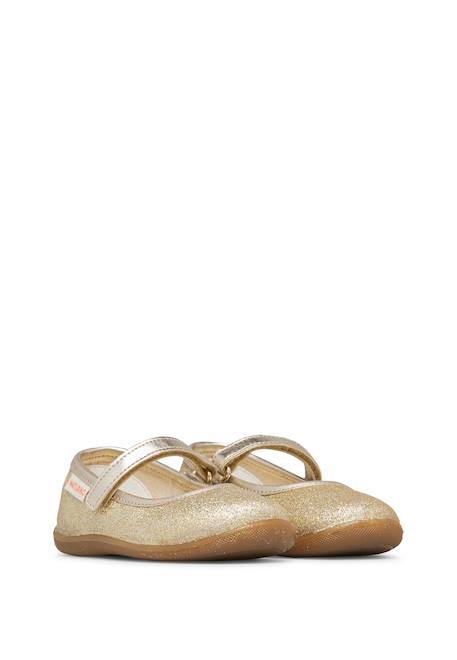 Ballerines en tissu pailleté pavia 2 Platine- 2 - vertbaudet enfant 