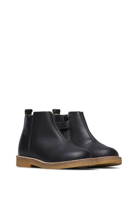 Chaussures en cuir dasie Noir- 2 - vertbaudet enfant 