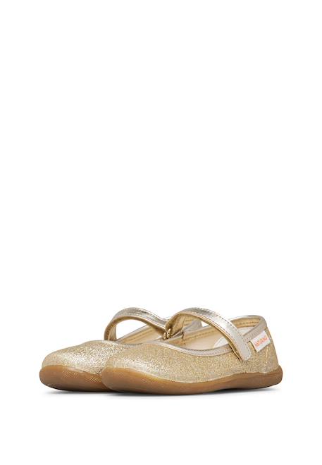 Ballerines en tissu pailleté pavia 2 Platine- 5 - vertbaudet enfant 