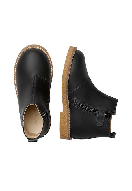 Chaussures en cuir dasie Noir- 4 - vertbaudet enfant 