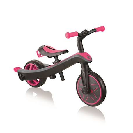 Explorer trike 4 en 1 - tricycle évolutif & draisienne Noir et rose 6 - vertbaudet enfant 