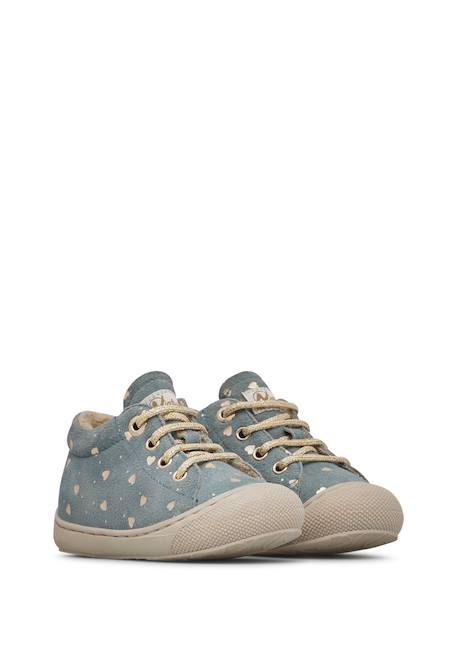 Chaussures premiers pas en suède cocoon Beige+Rose poudré-+Vert 12 - vertbaudet enfant 
