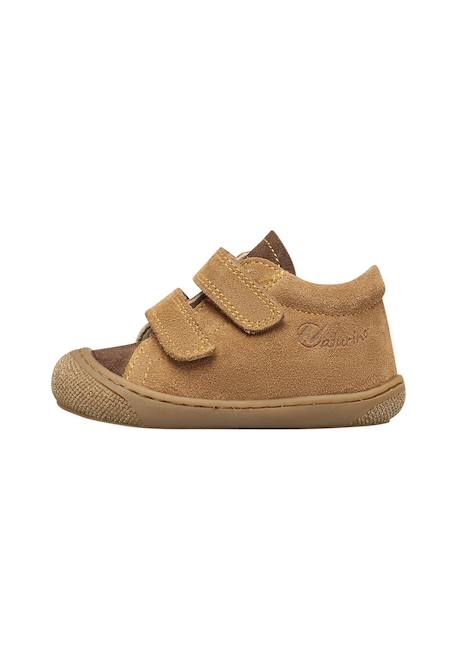 Chaussures premiers pas en suède cocoon vl Marron foncé-beige 3 - vertbaudet enfant 