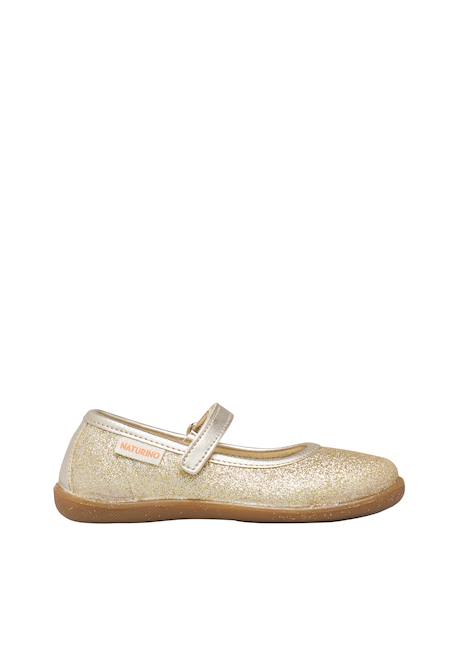 Ballerines en tissu pailleté pavia 2 Platine-+Rose-platine- 1 - vertbaudet enfant 