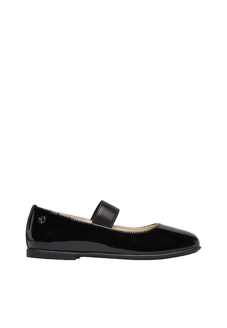 Ballerines en cuir verni valy Noir- 1 - vertbaudet enfant 