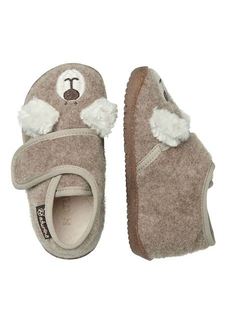 Pantoufles en tissu bidaim Beige-+Gris-+Marine- 4 - vertbaudet enfant 