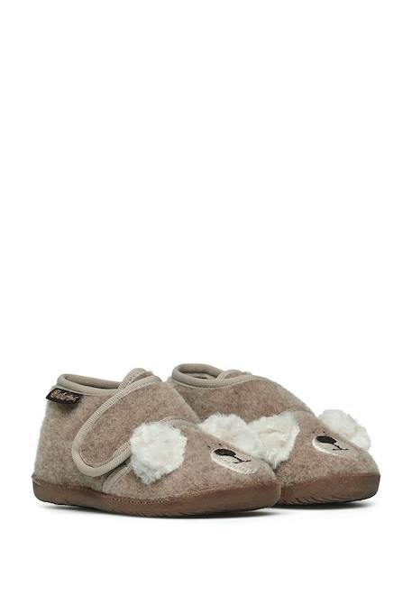 Pantoufles en tissu bidaim Beige-+Gris-+Marine- 2 - vertbaudet enfant 