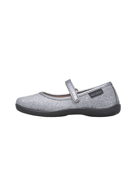 Ballerines en tissu pailleté pavia 2 Argent-+Platine-+Rouge- 3 - vertbaudet enfant 