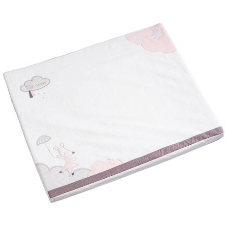 Matelas à langer en coton - lilibelle Blanc 1 - vertbaudet enfant 