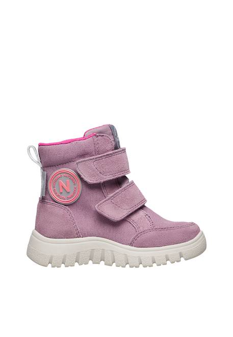Bottes en suède et tissu technique geminae 3 vl wp. Prune 1 - vertbaudet enfant 