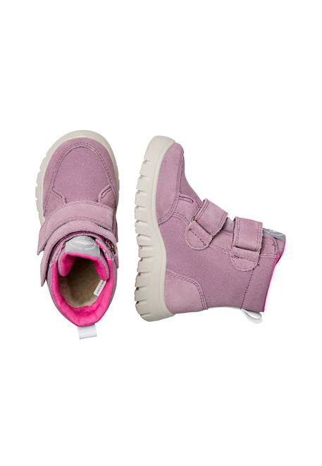 Bottes en suède et tissu technique geminae 3 vl wp. Prune 4 - vertbaudet enfant 
