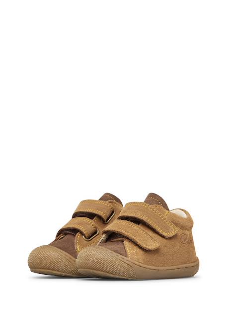Chaussures premiers pas en suède cocoon vl Marron foncé-beige 5 - vertbaudet enfant 